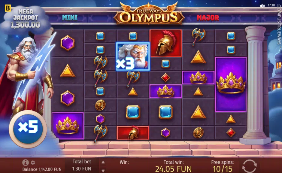olympus trueways bonus