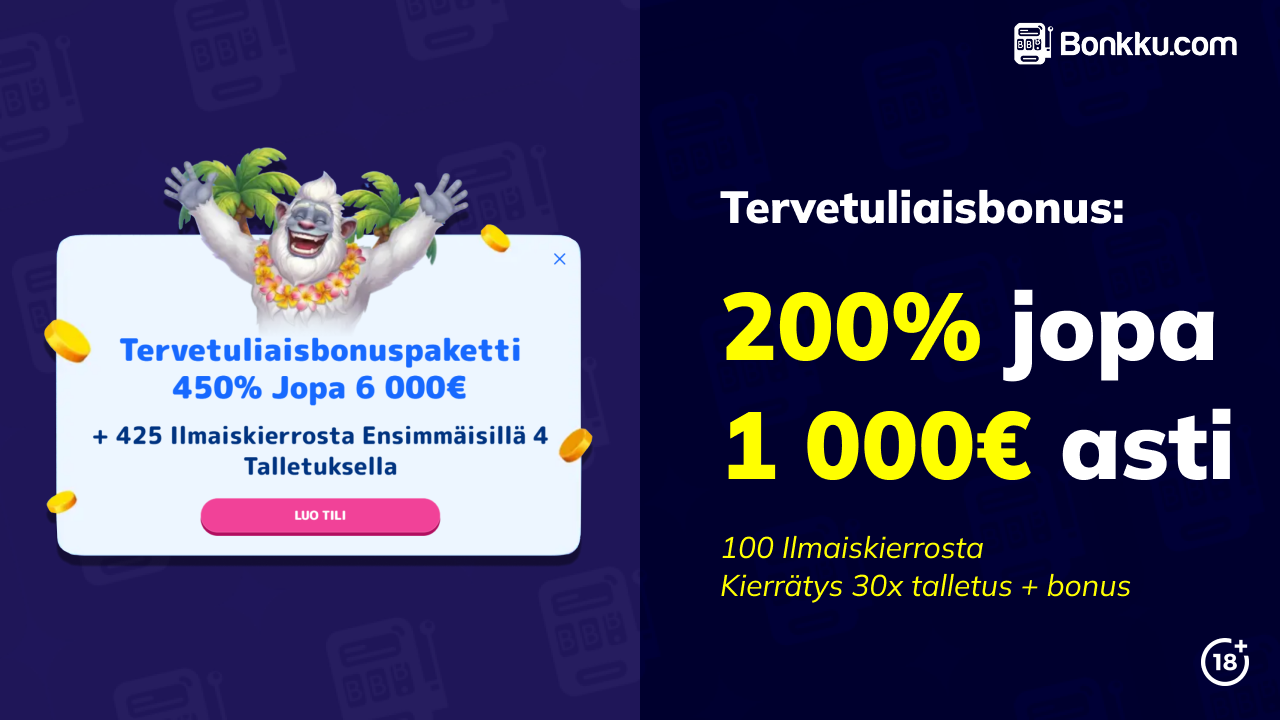 tervetuliaisbonus casino joy