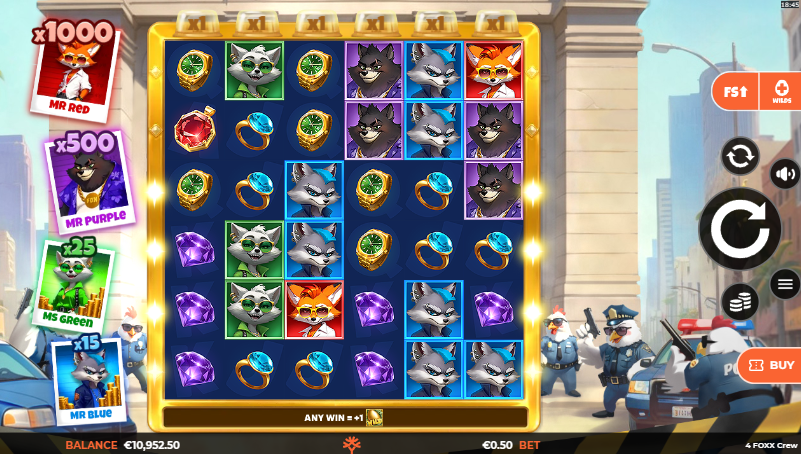 4 foxx crew wildenergy multimax slot