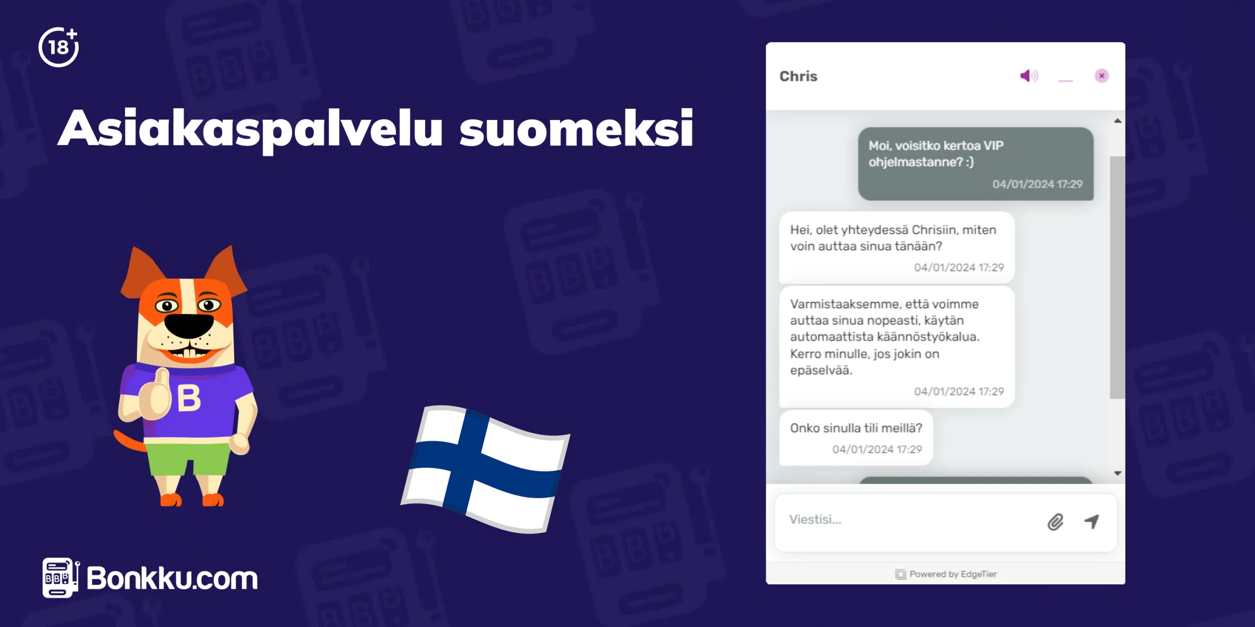 asiakaspalvelu suomeksi