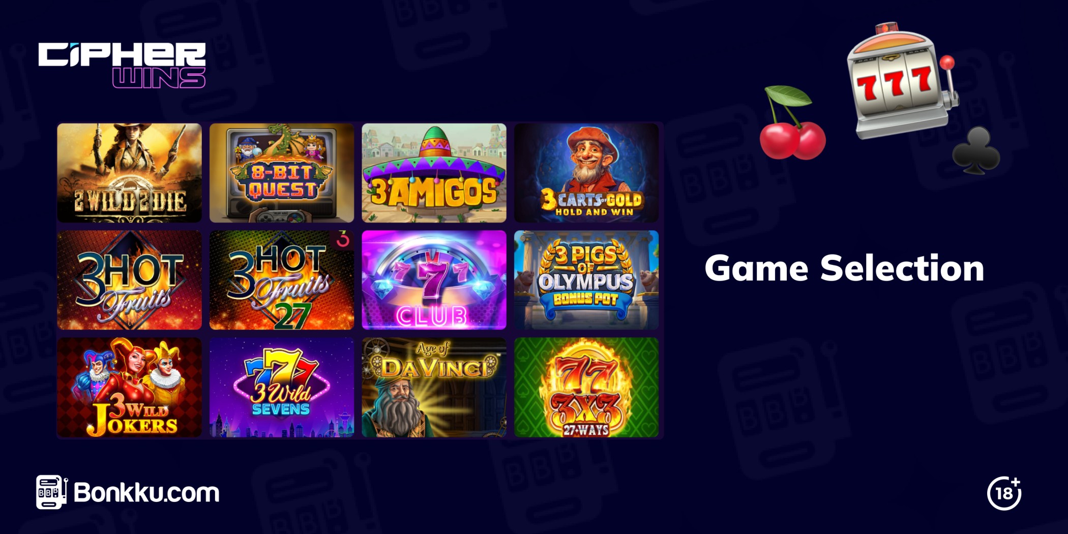 cipherwins casino game selection