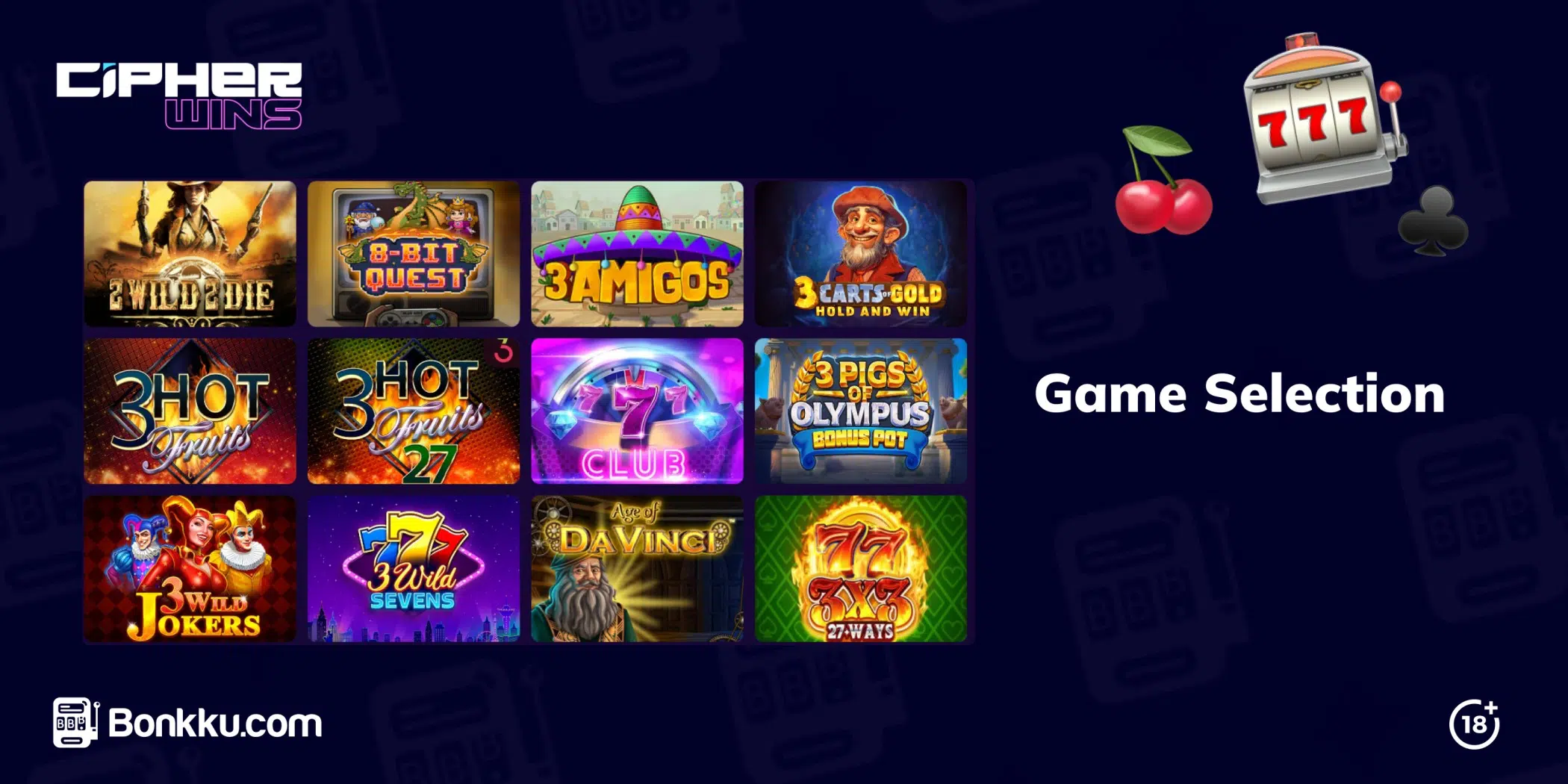 cipherwins casino game selection