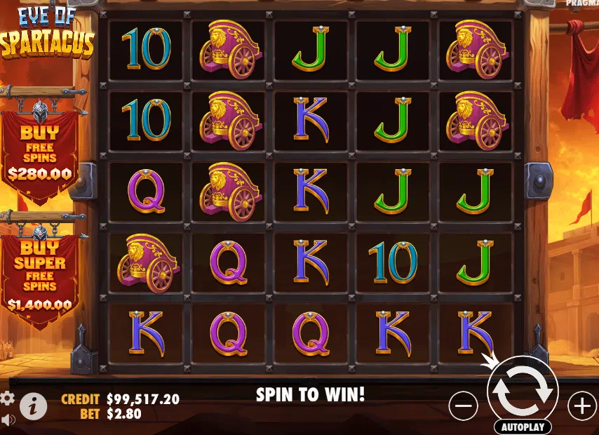 eye of spartacus slot