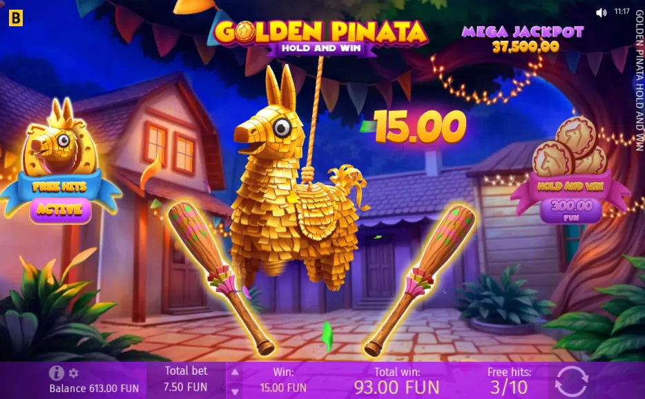 golden pinata hold & win bonus