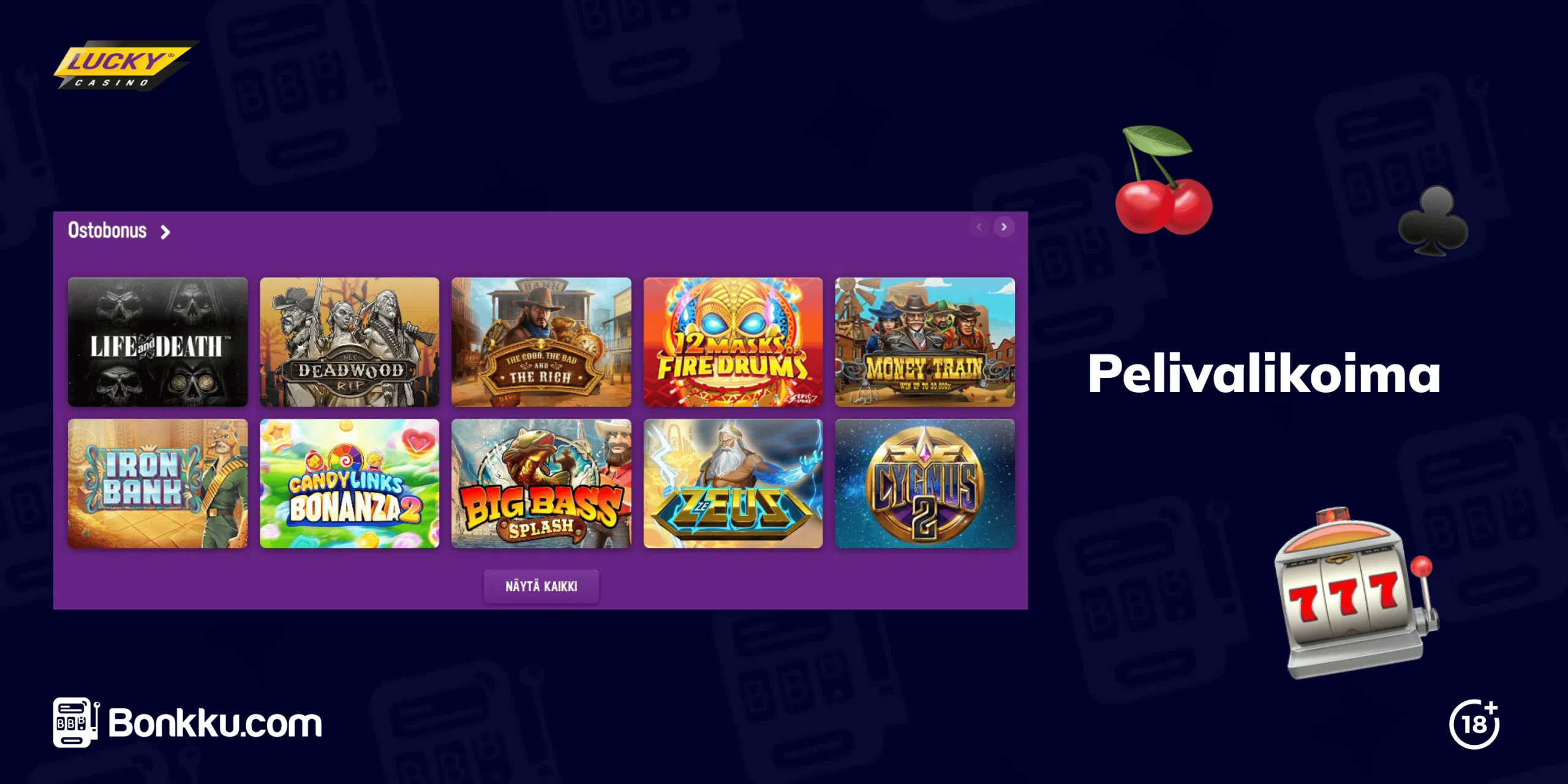 lucky casino pelivalikoima