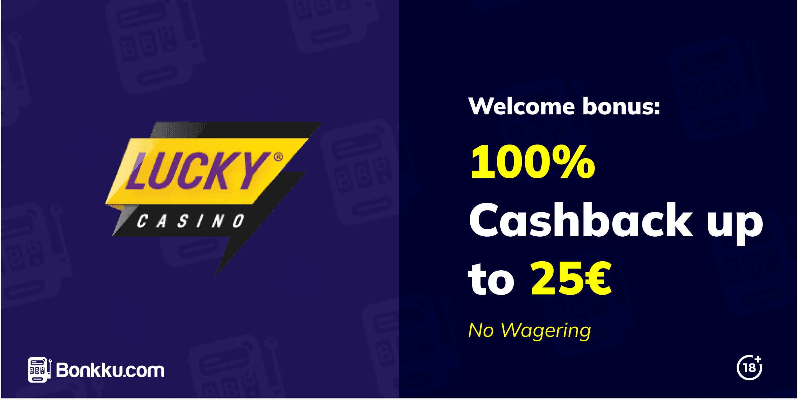 lucky casino welcome bonus cashback