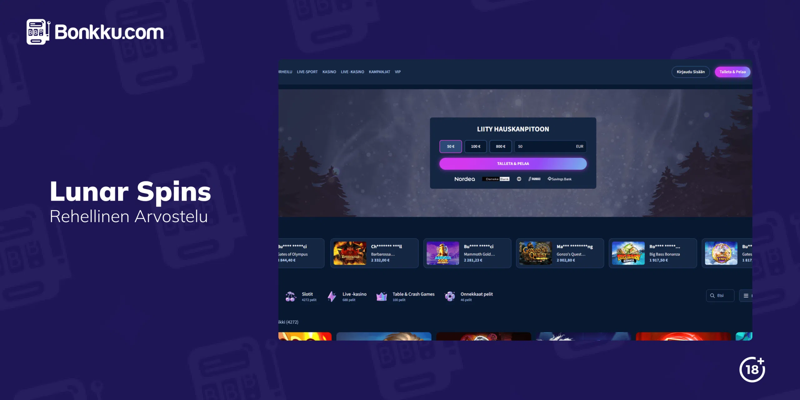 lunar spins casino arvostelu
