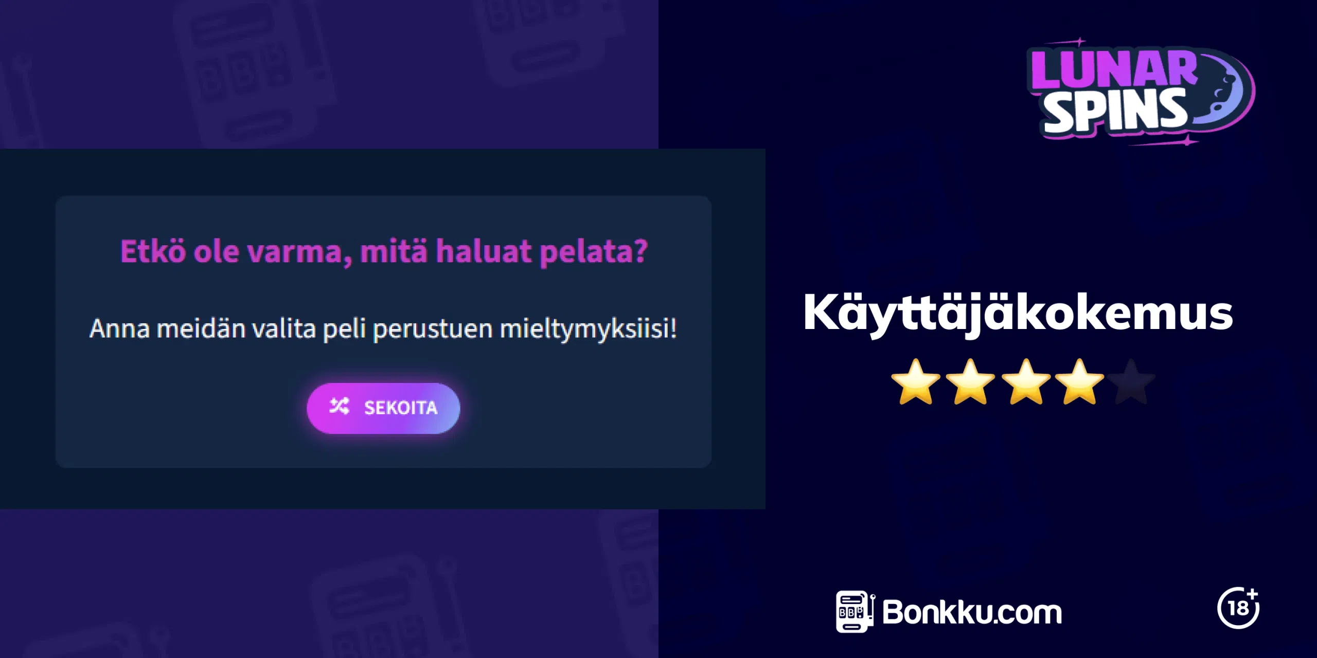 lunar spins casino käyttäjäkokemus