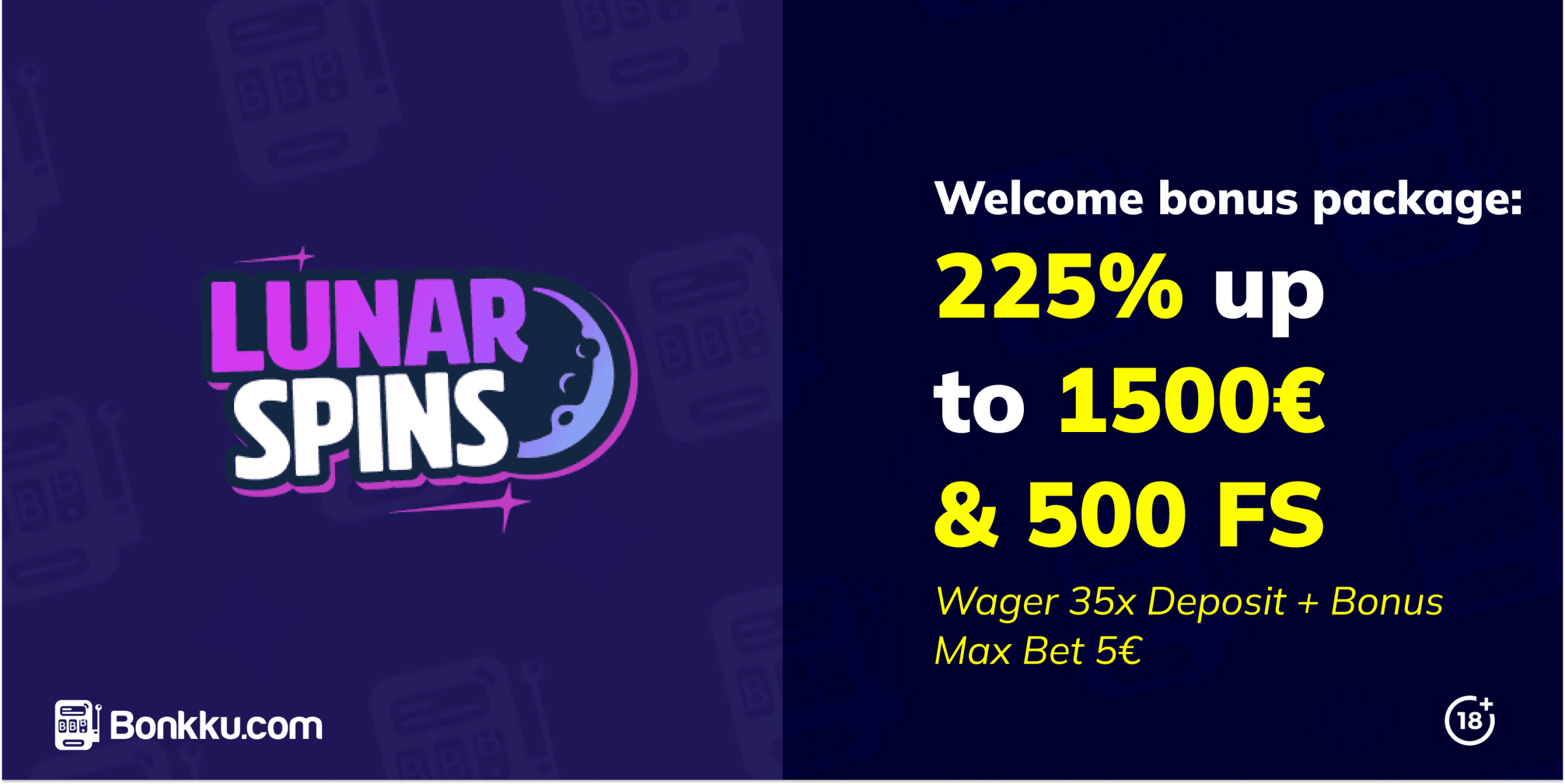 lunar spins casino welcome bonus package