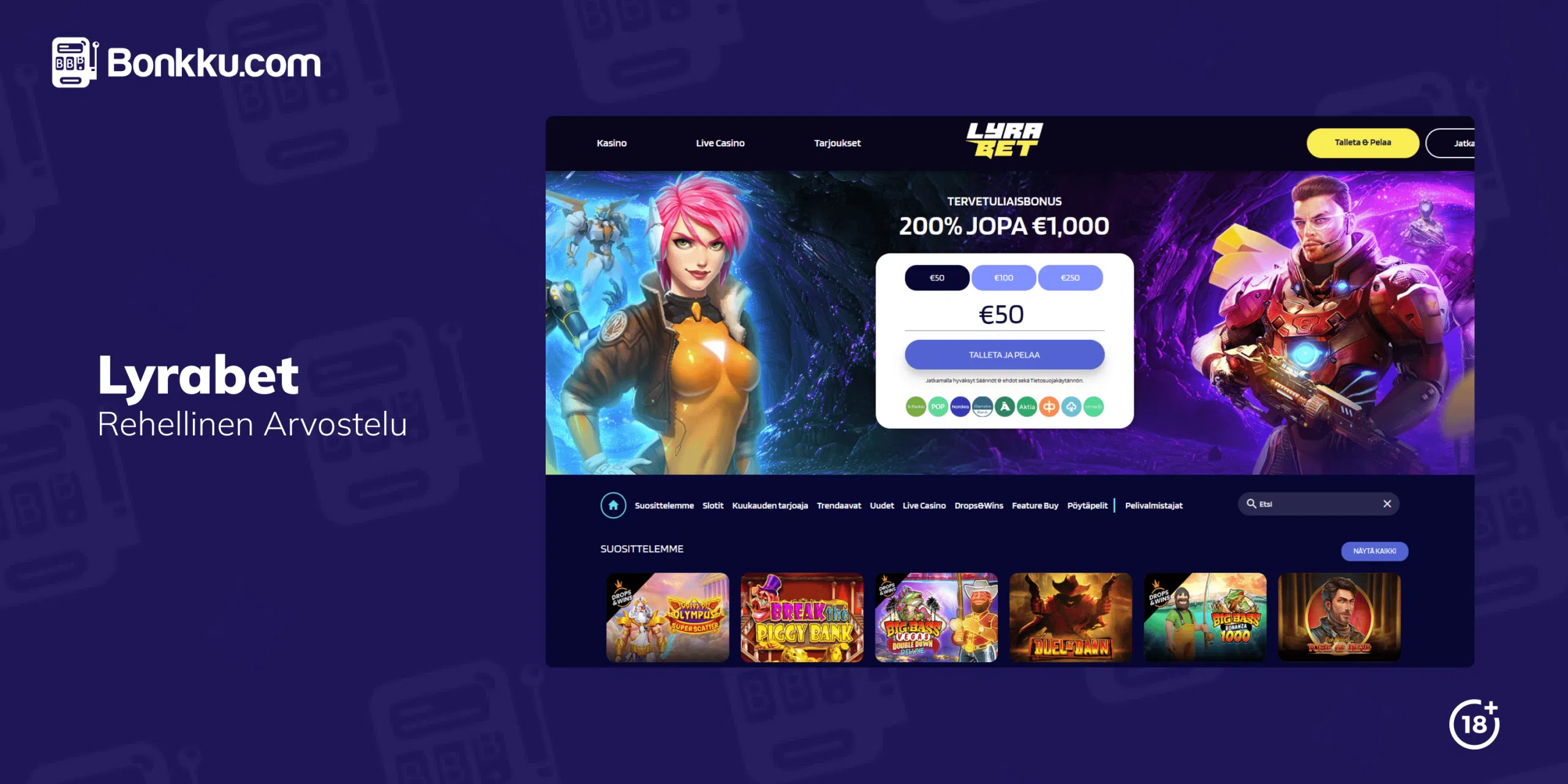 lyrabet casino arvostelu
