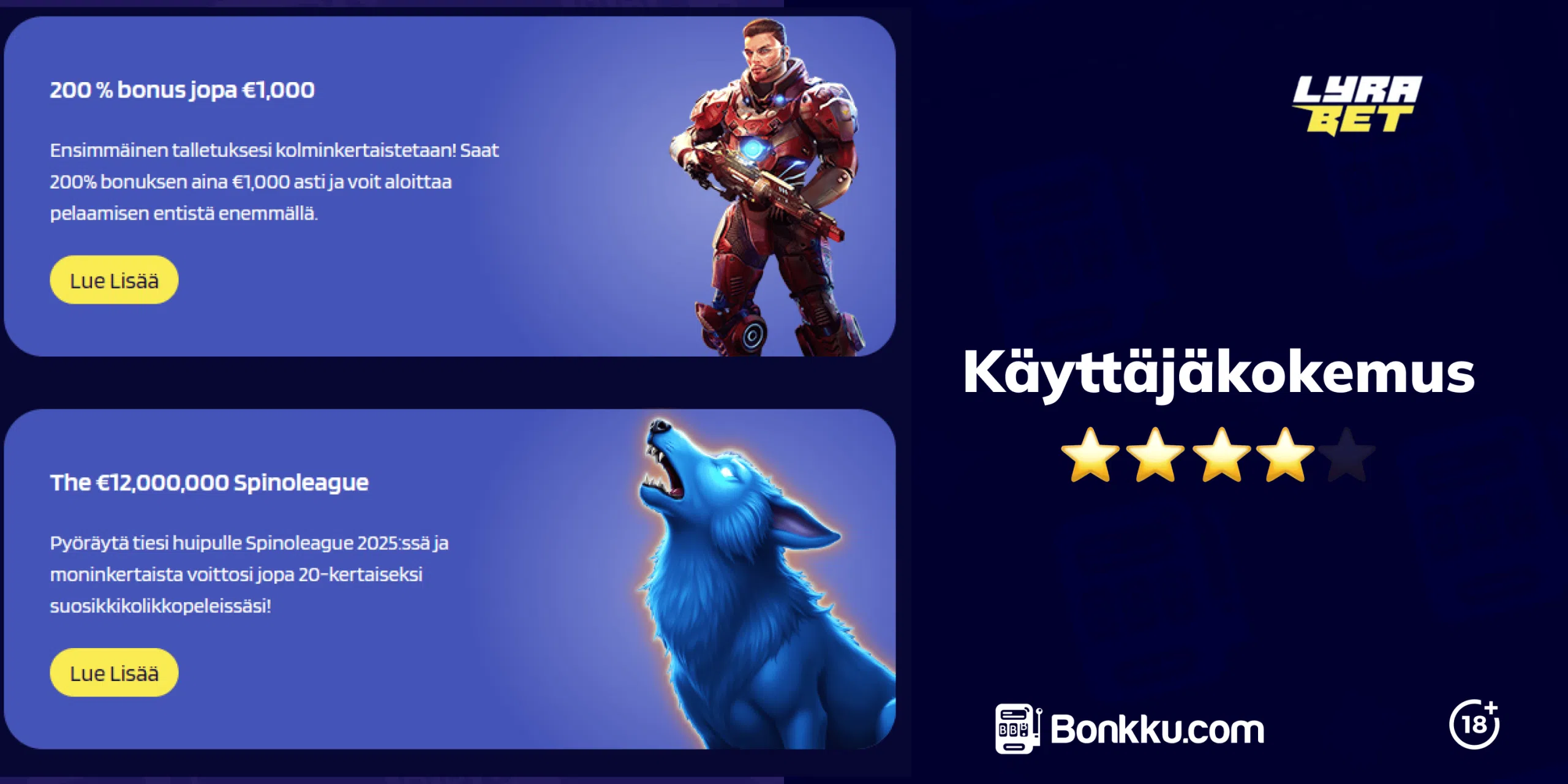 lyrabet casino käyttäjäkokemus