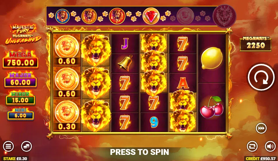 majestic fury megaways unleashed slot