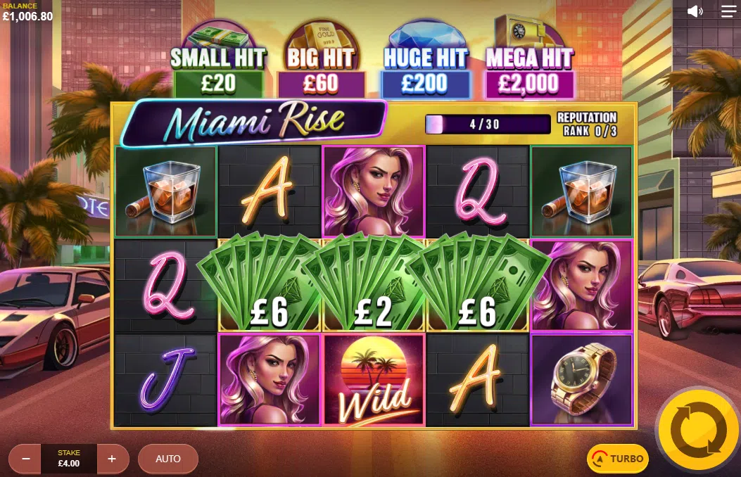 miami rise slot