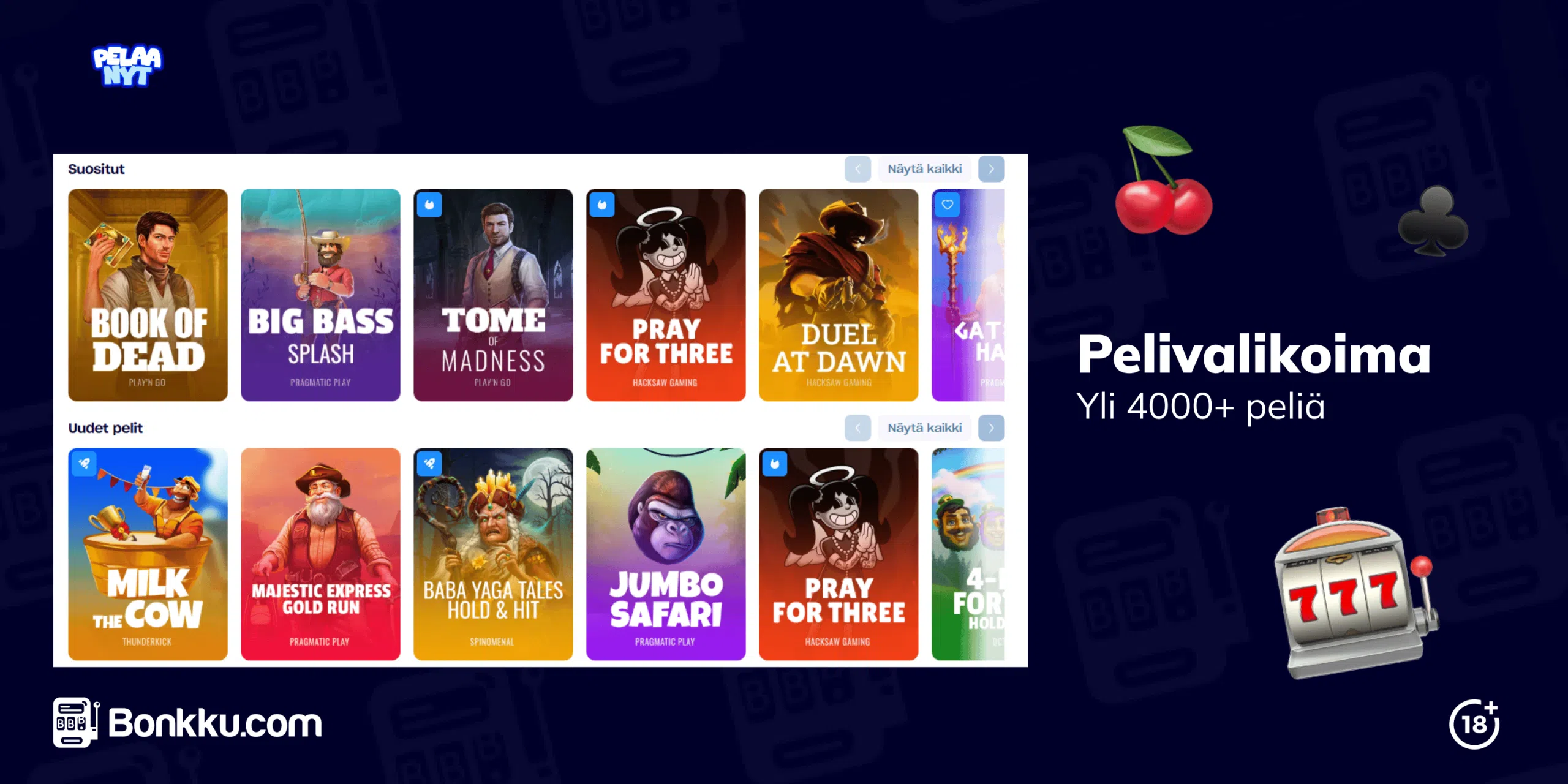 pelaanyt kasino pelivalikoima