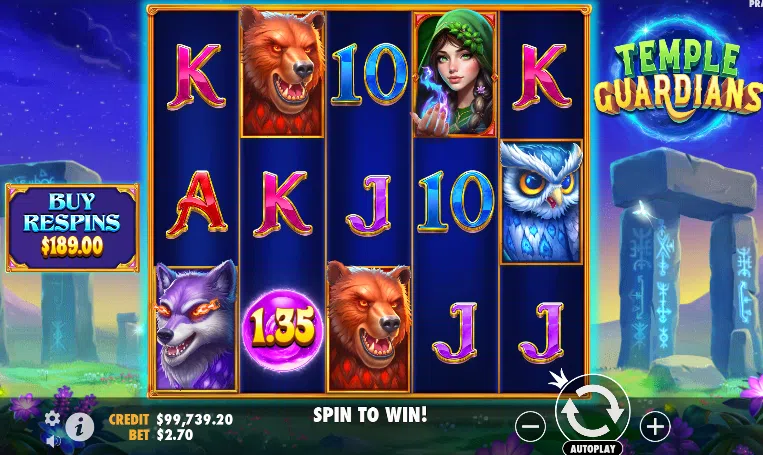 temple guardians slot