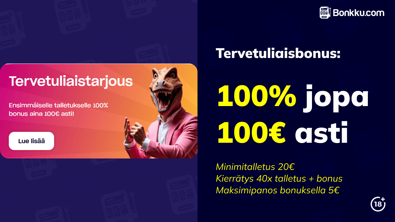 tervetuliaisbonus pelaanyt kasinolla
