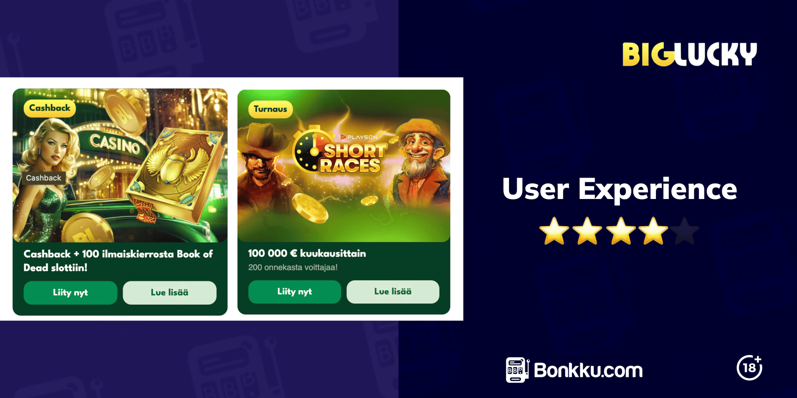 user experience at big lucky casino