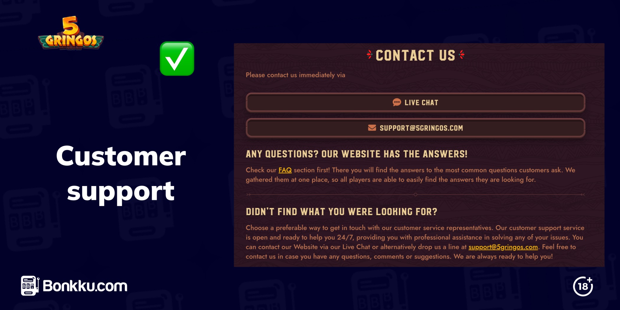 5gringos customer support
