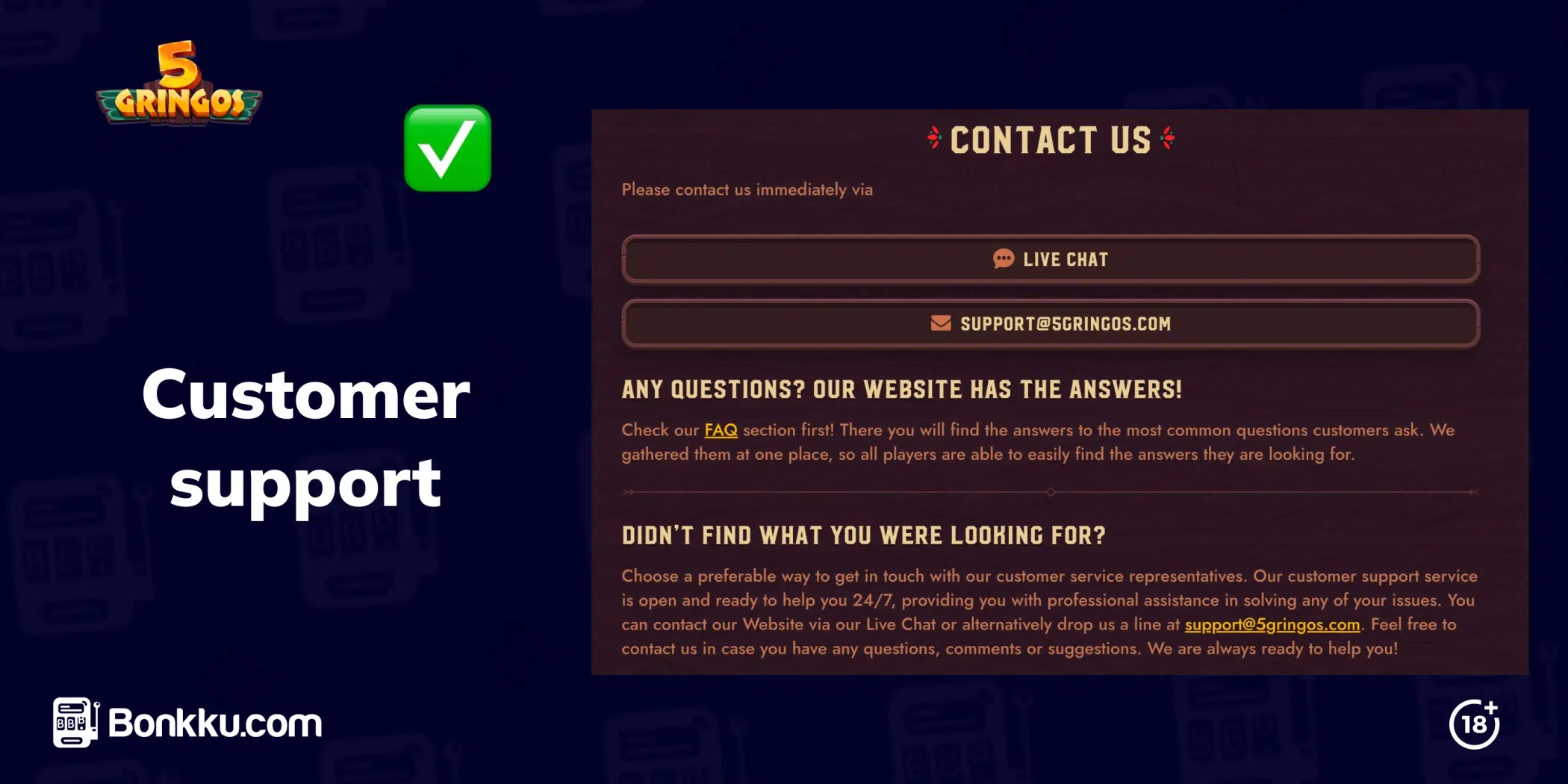 5gringos customer support