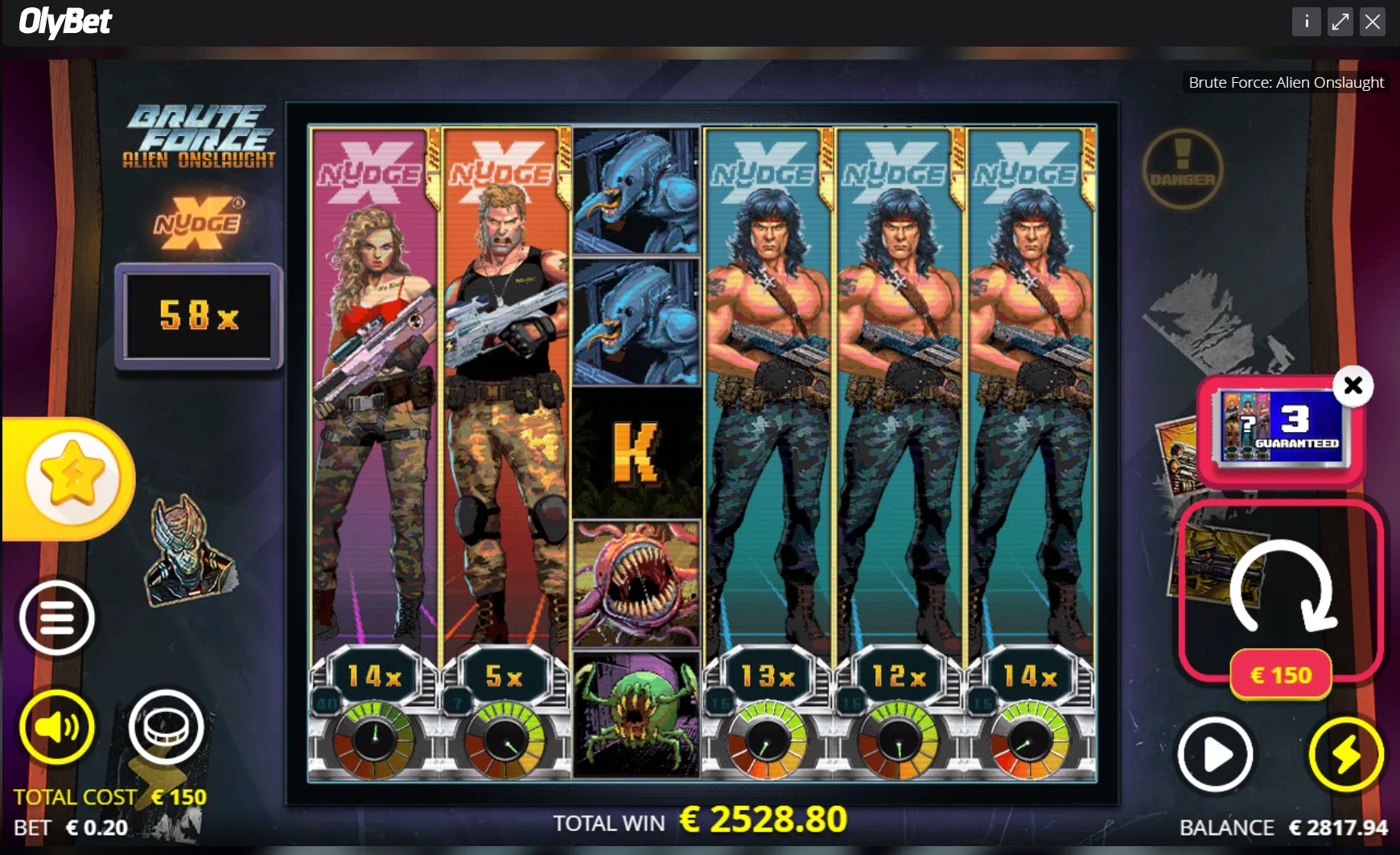 Big wins screenshot