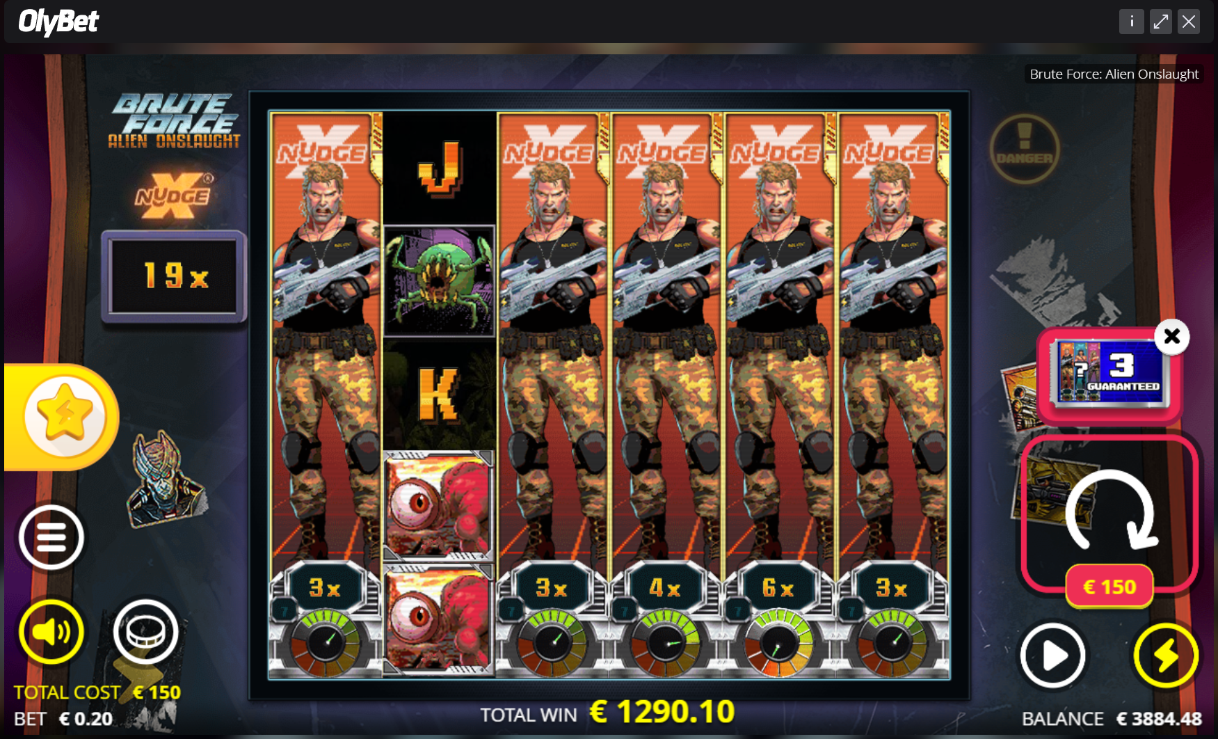 Big wins screenshot