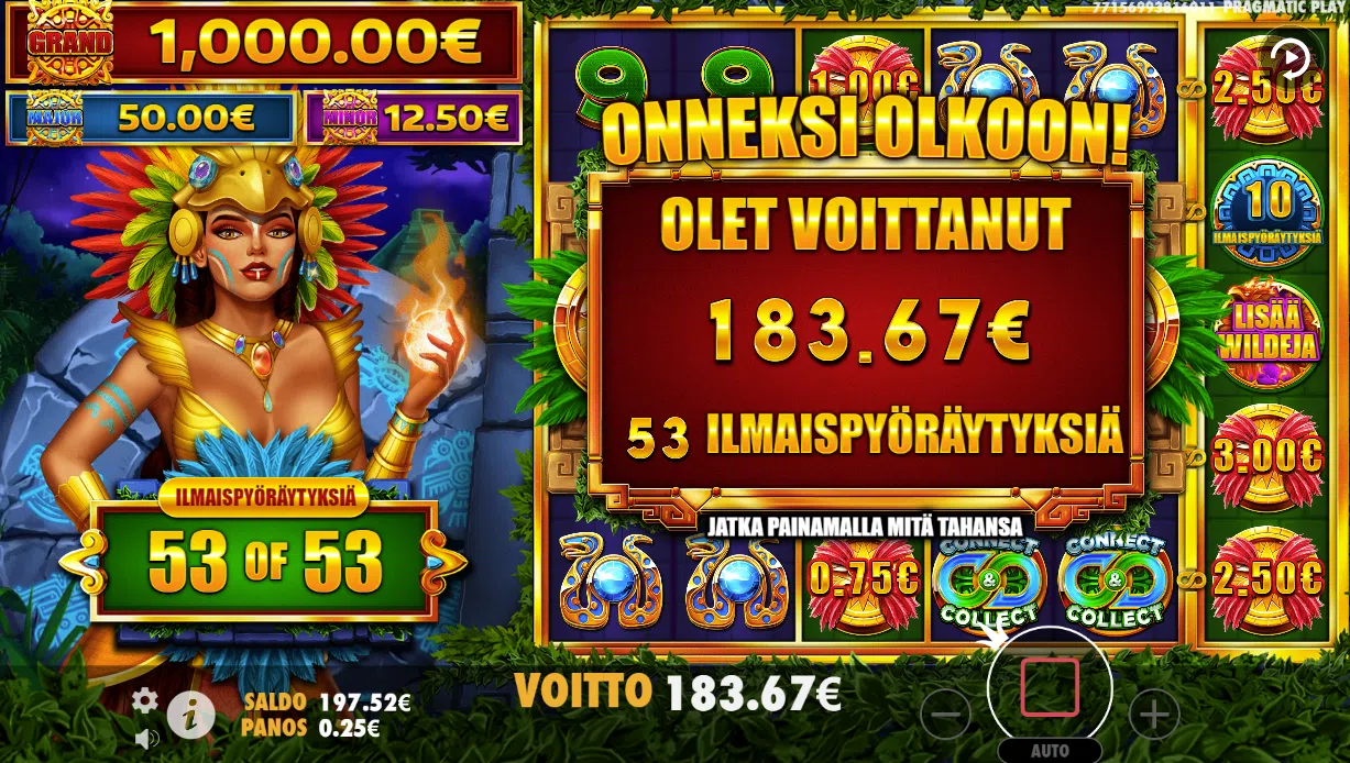 Big wins screenshot
