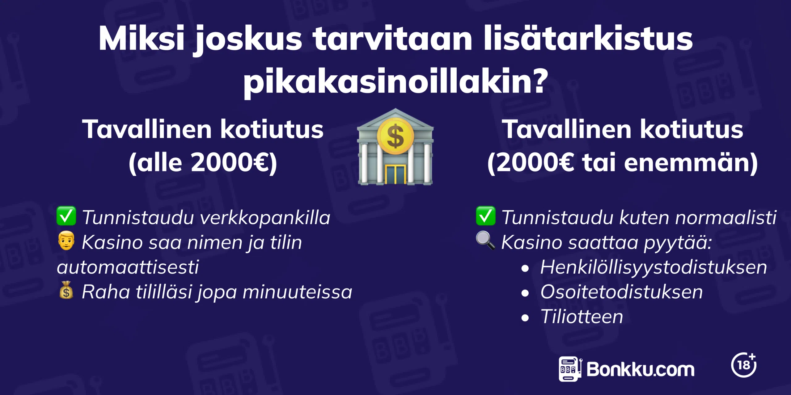 lisätarkistus pikakasinoilla