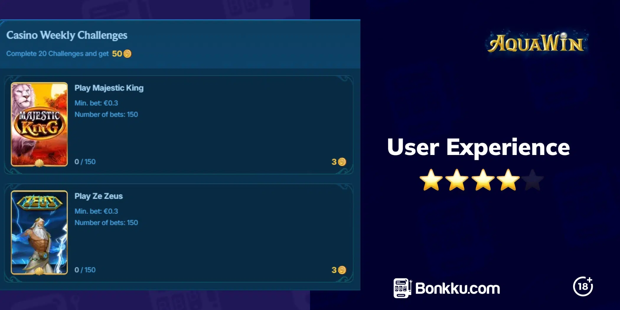 aquawin casino user experiece
