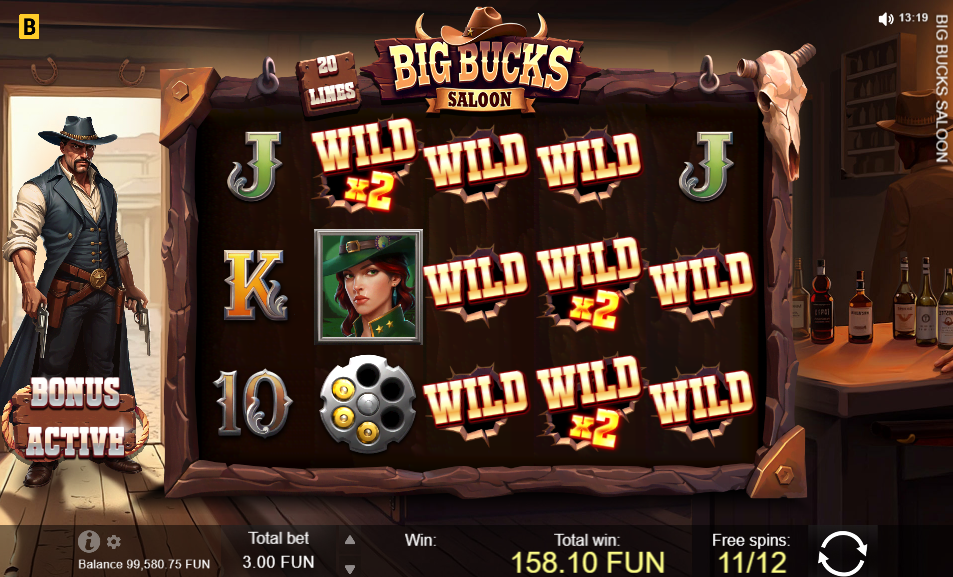 big bucks saloon bonus
