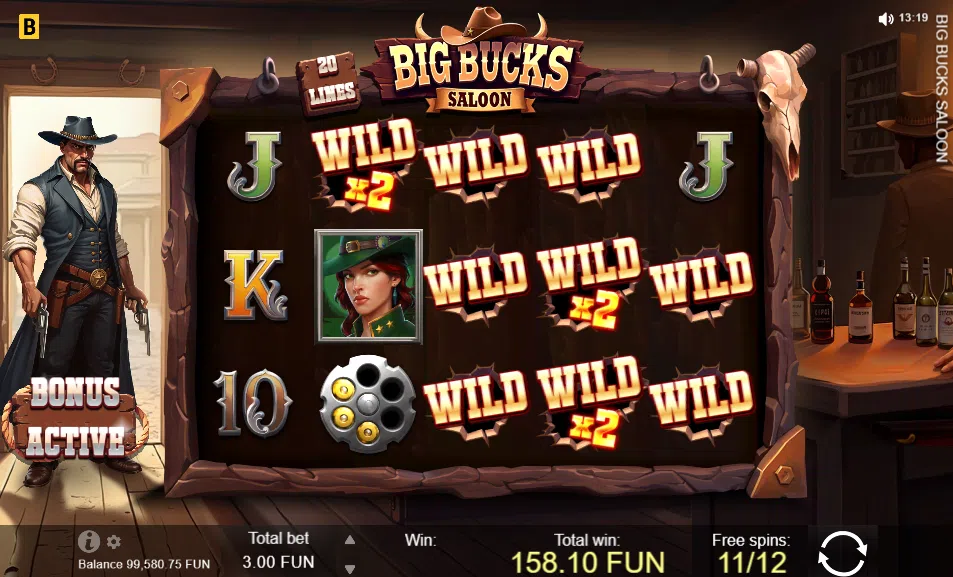 big bucks saloon bonus