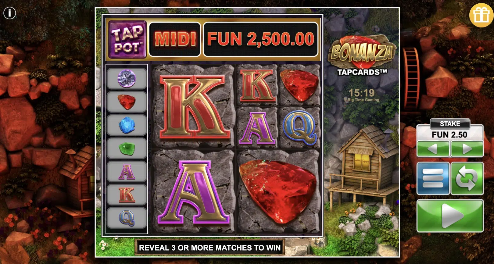 bonanza tapcards slot