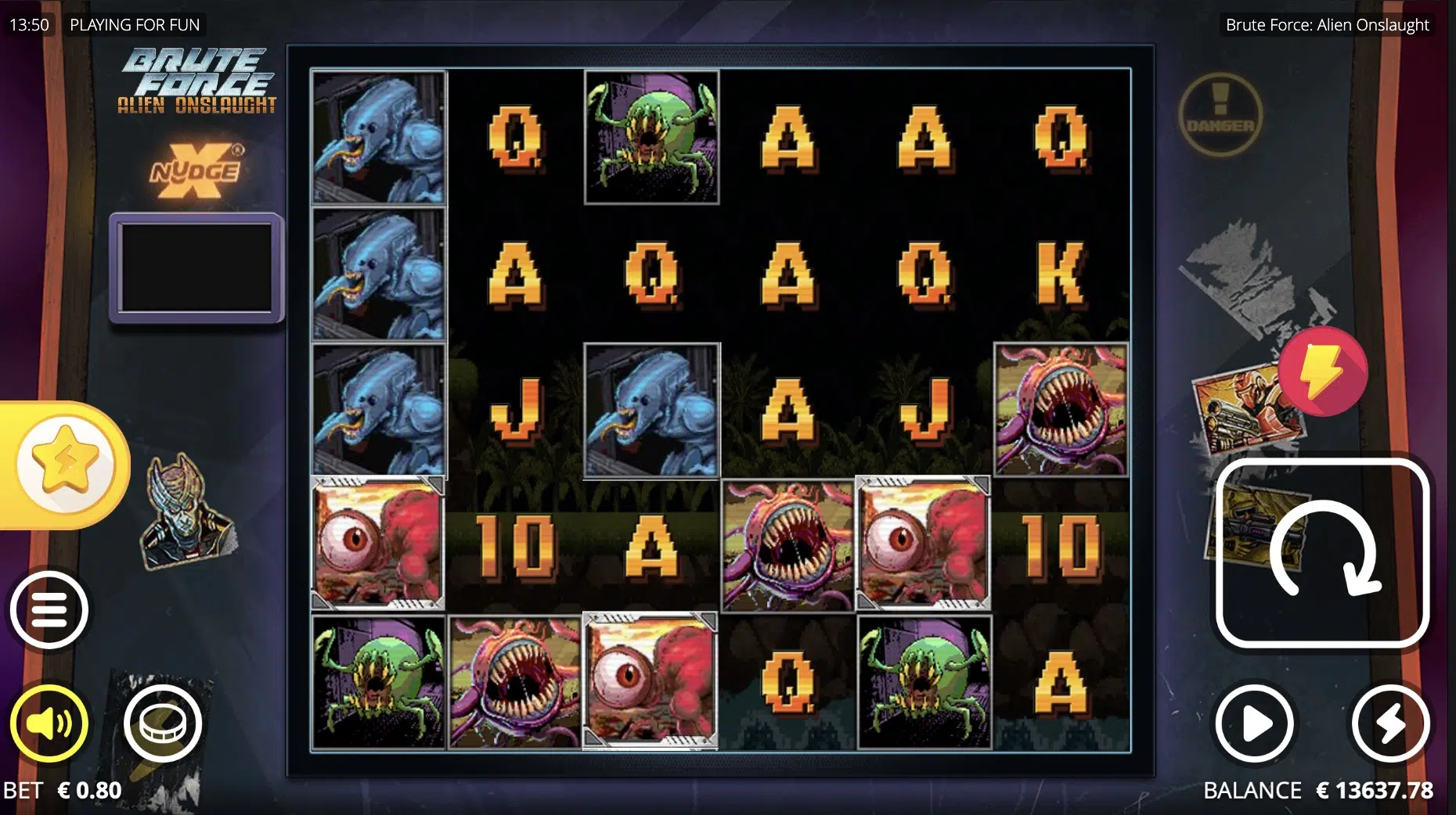 brute force alien onslaught slot