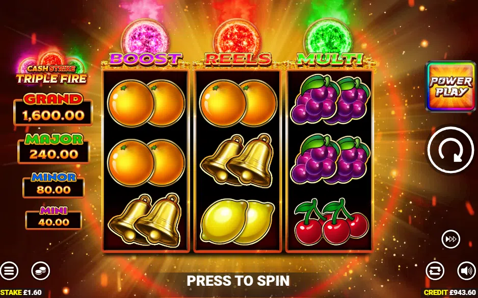 cash strike triple fire slot