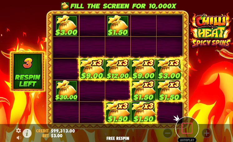 chilli heat spicy spins bonus