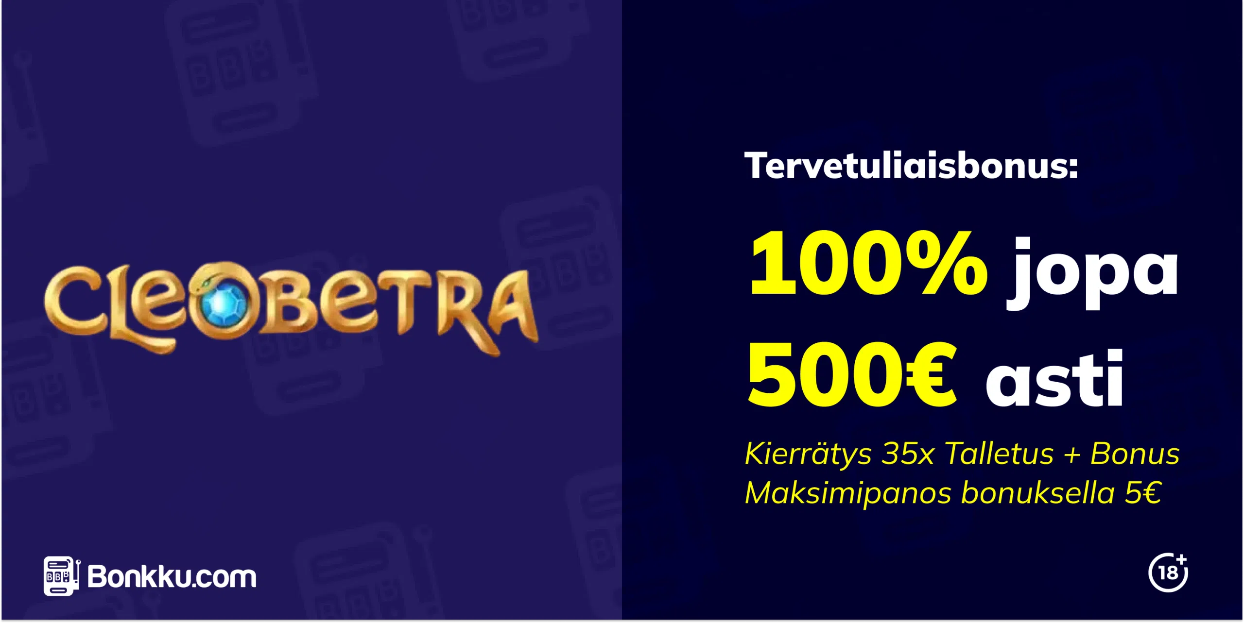 cleobetra casino tervetuliaisbonus