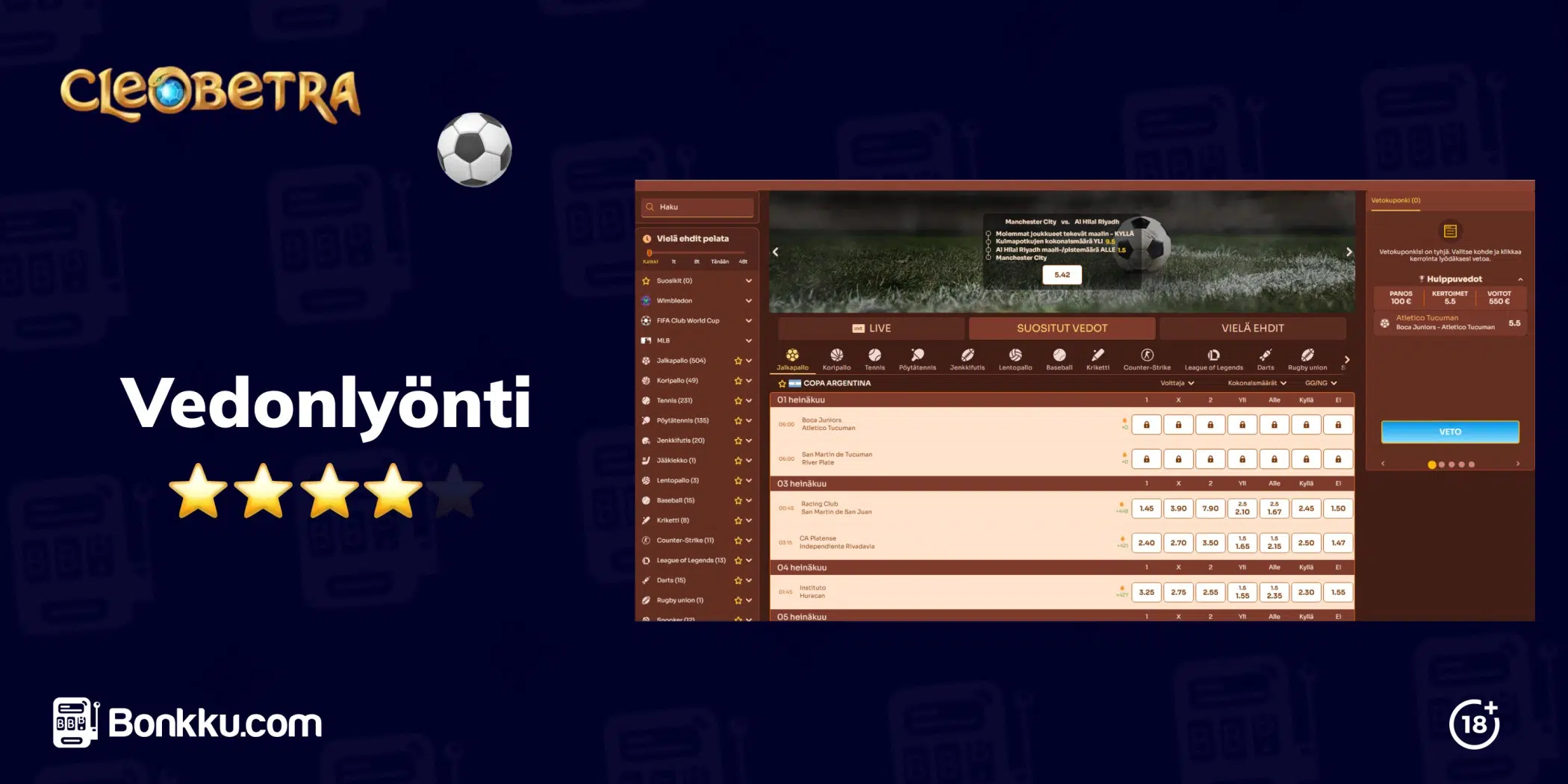 cleobetra casino vedonlyönti