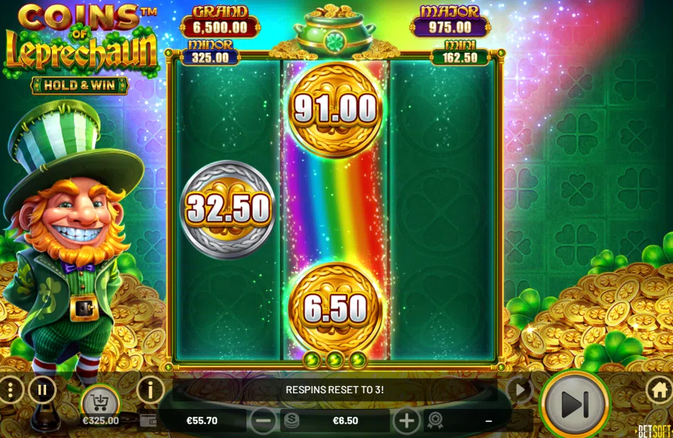 coins of leprechaun bonus