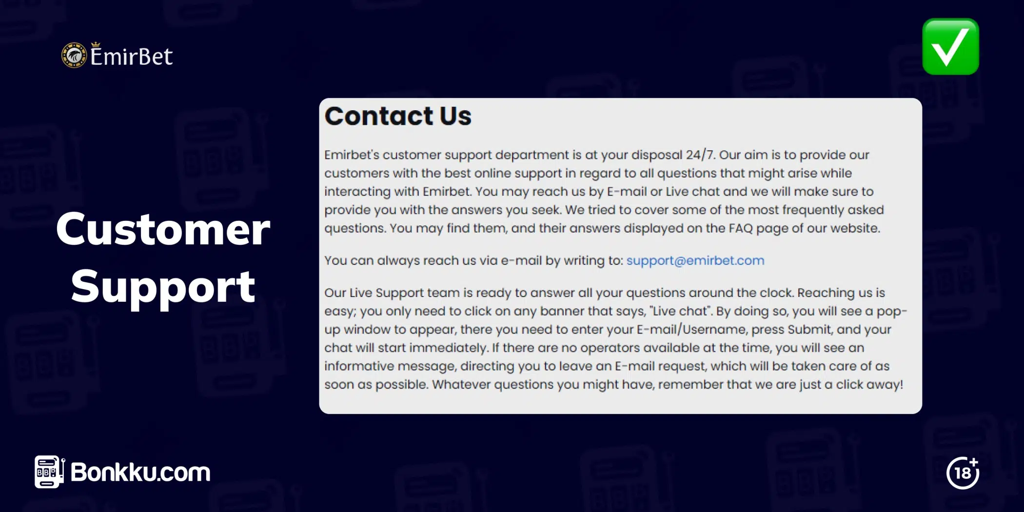 emirbet customer support