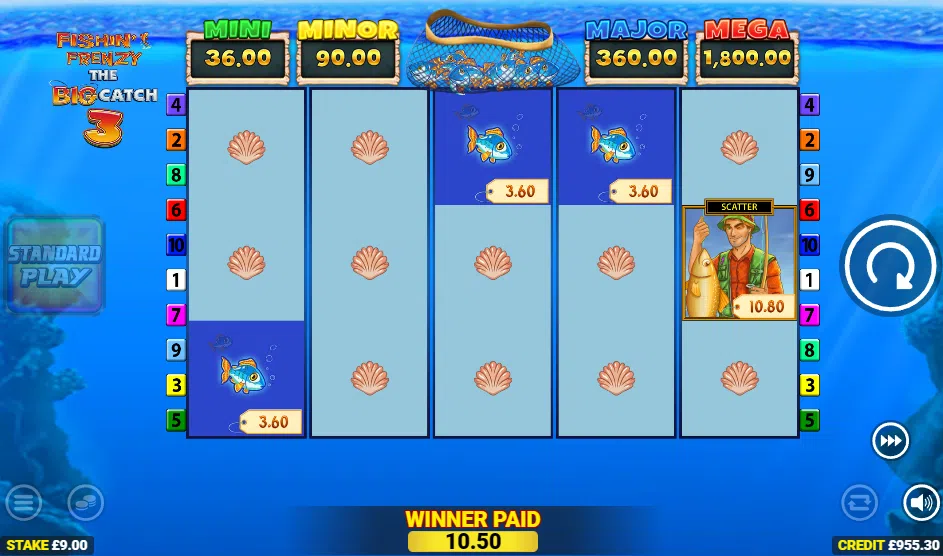 fishin frenzy the big catch 3 bonus