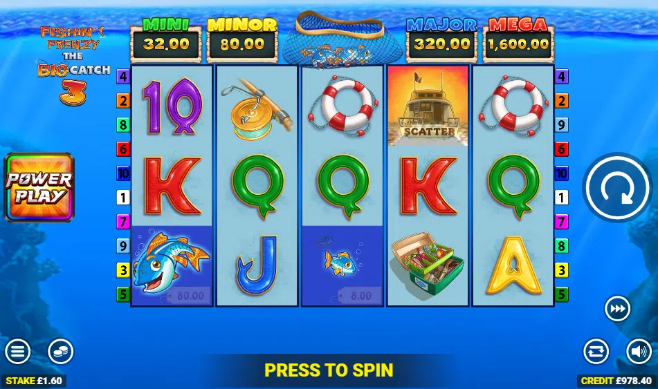 fishin frenzy the big catch 3 slot