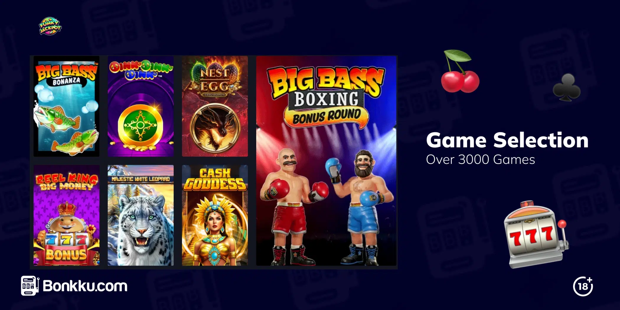 funky jackpot game selection