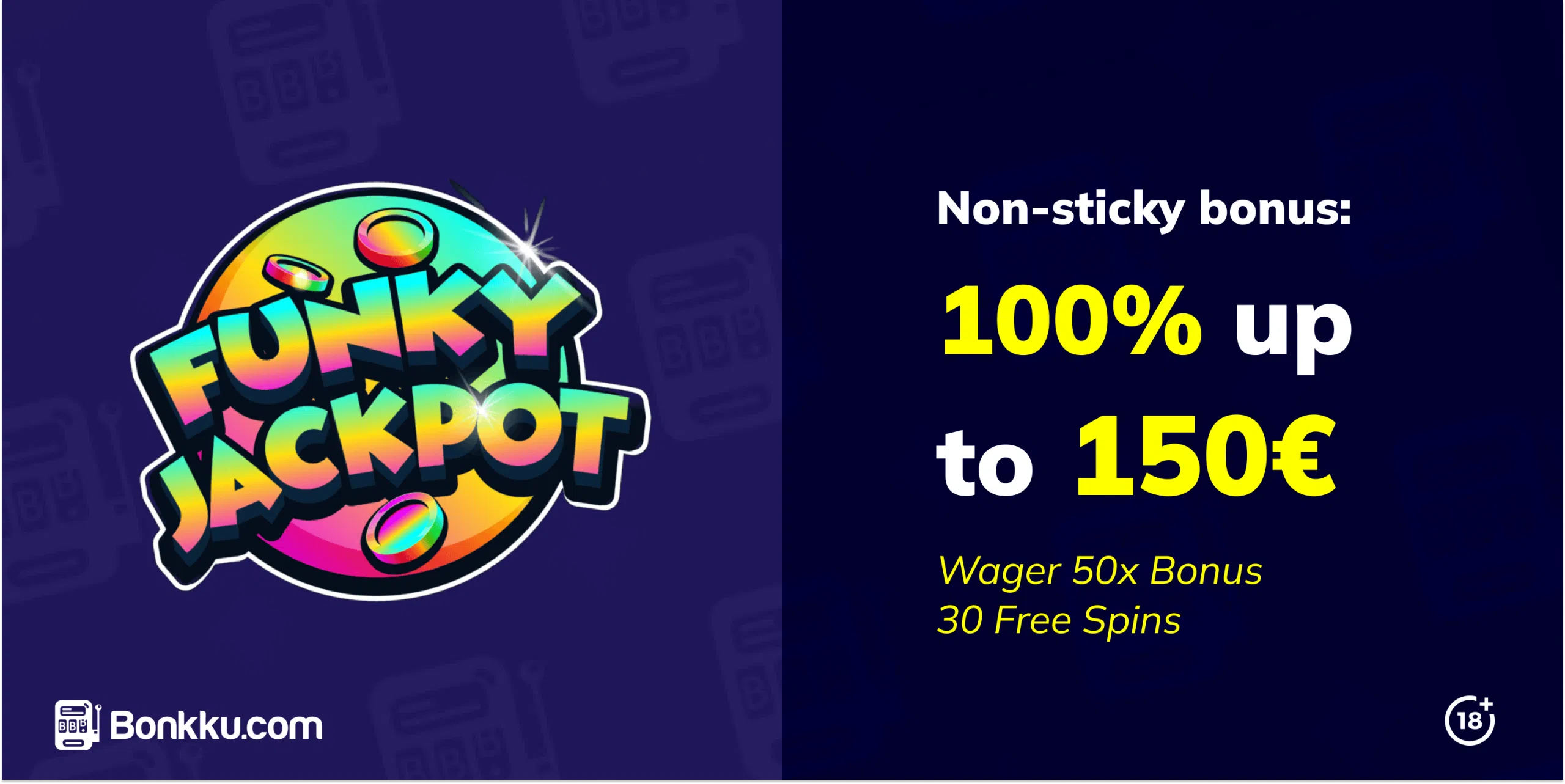 funky jackpot welcome bonus