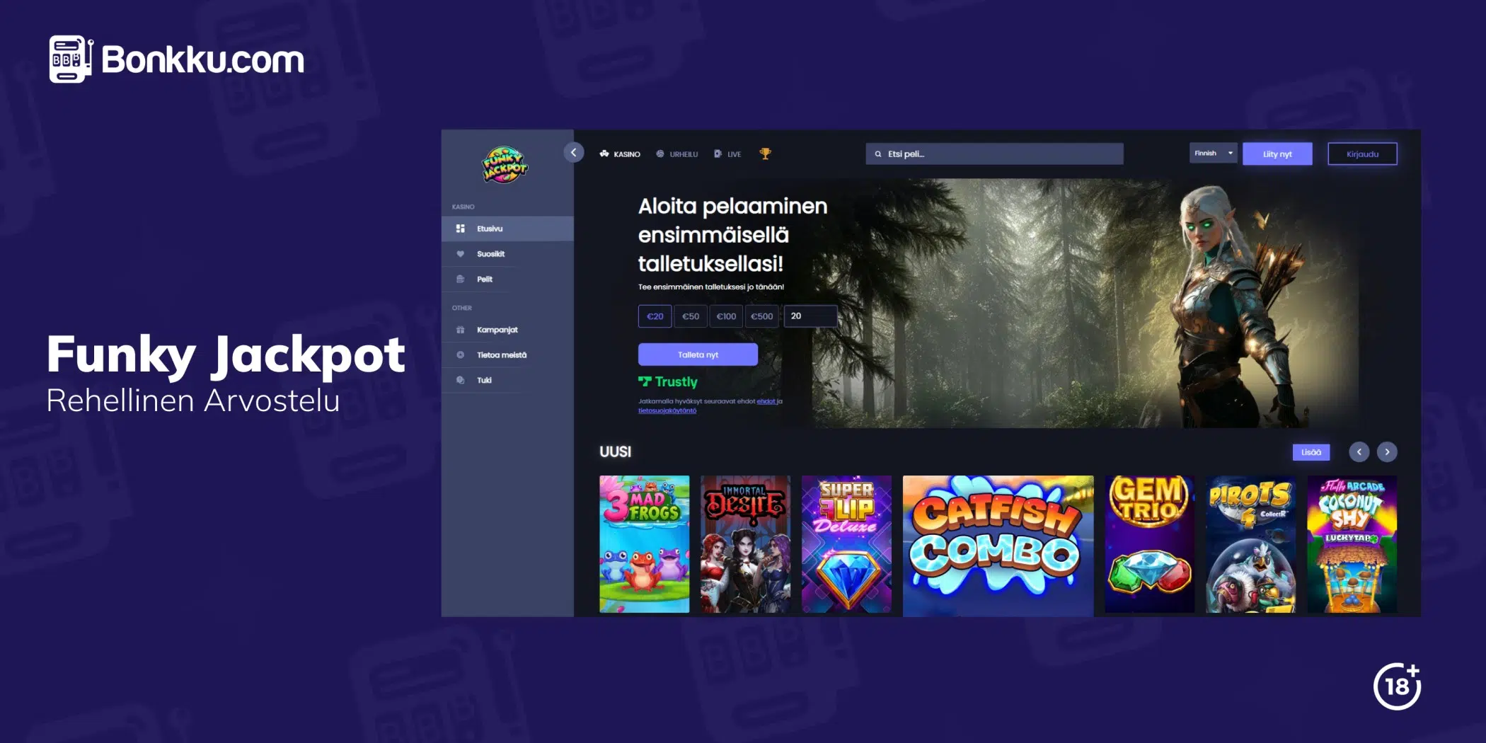 funkyjackpot arvostelu