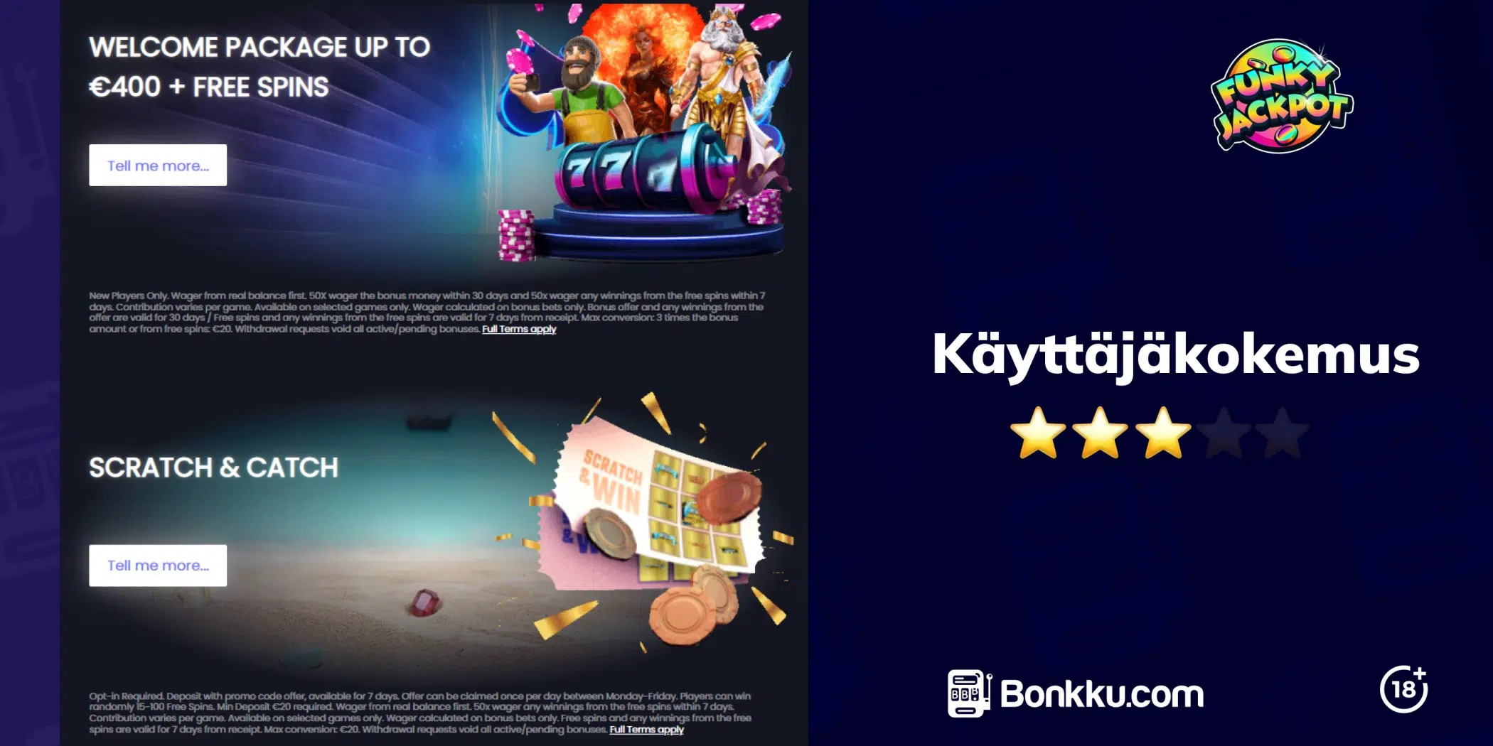 funkyjackpot käyttäjäkokemus
