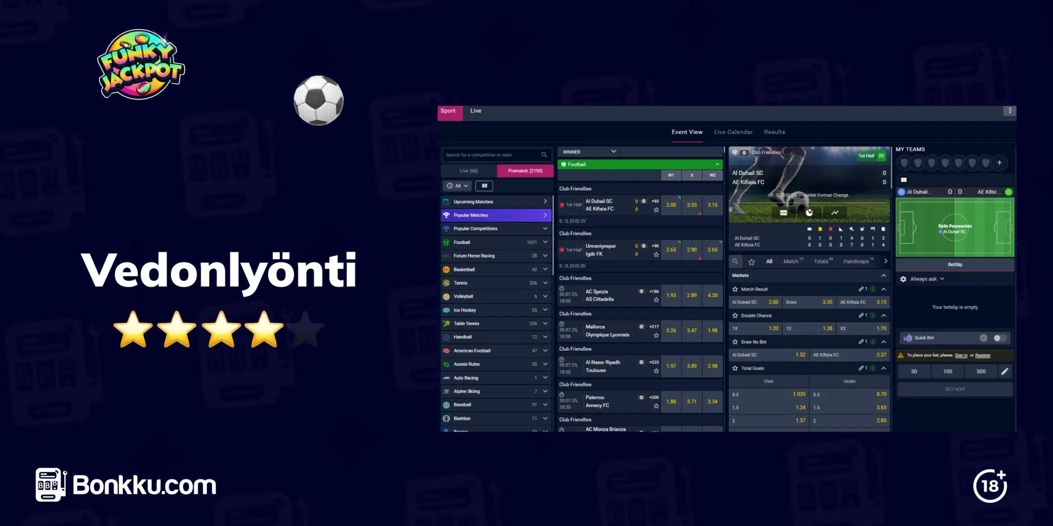funkyjackpot vedonlyönti