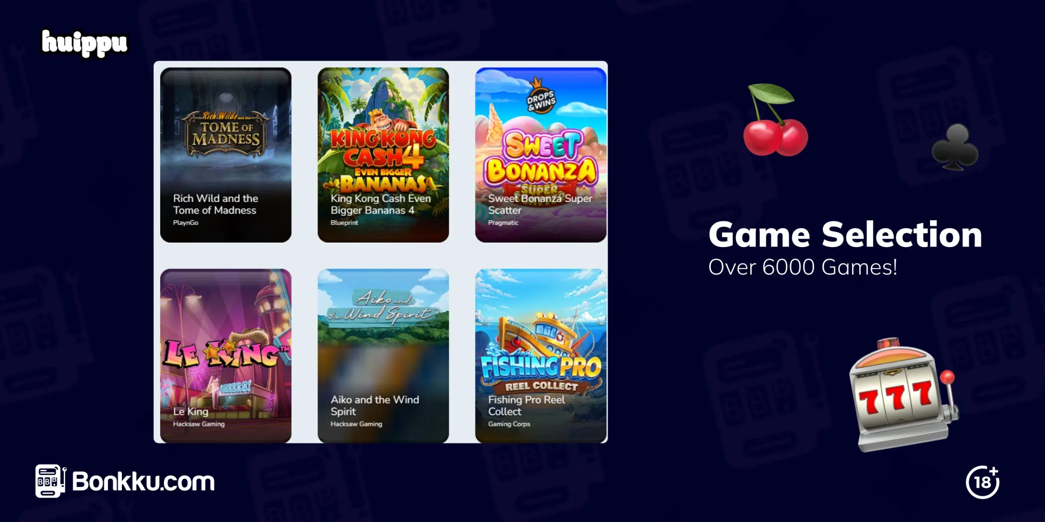 huippu casino game selection