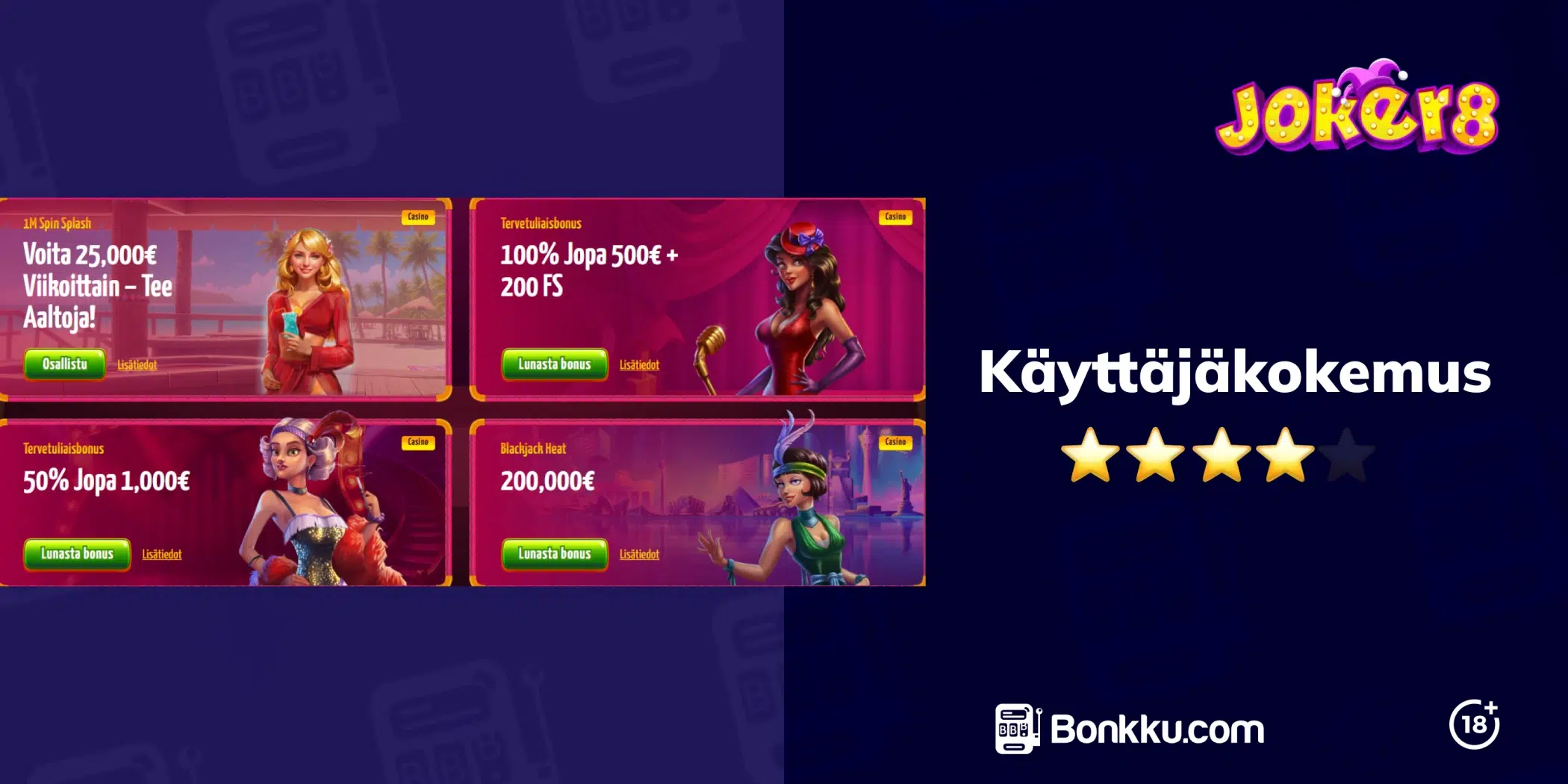 joker8 käyttäjäkokemus