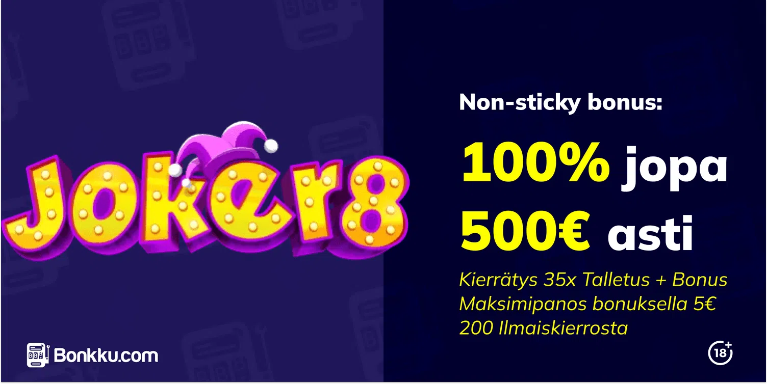 joker8 non-sticky bonus
