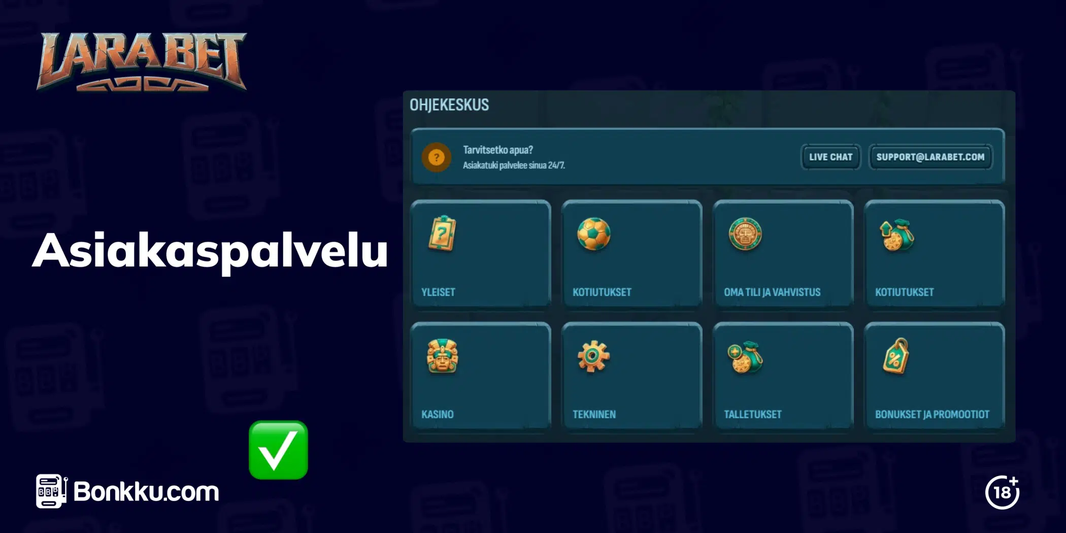 larabet asiakaspalvelu