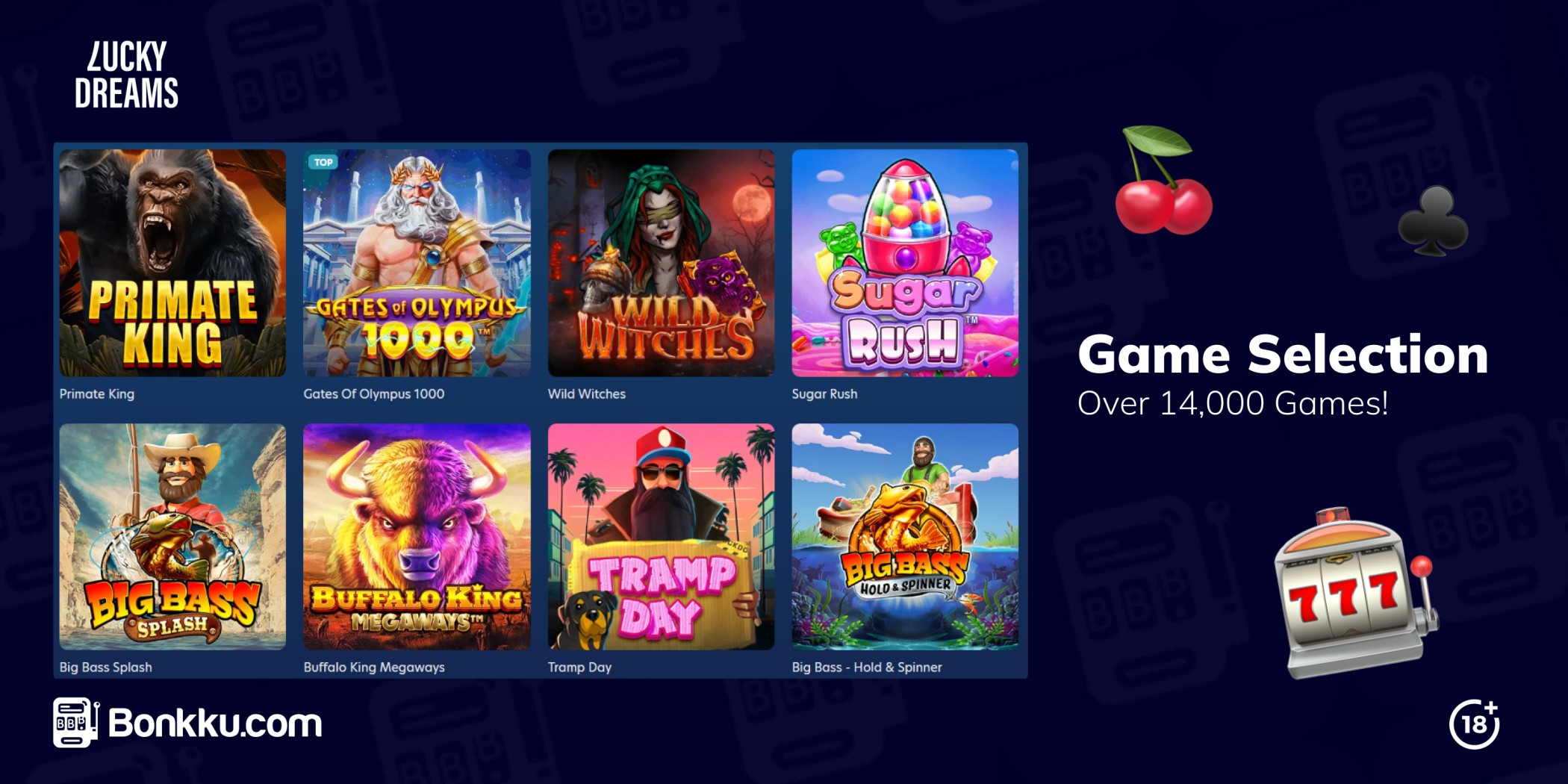 lucky dreams game selection